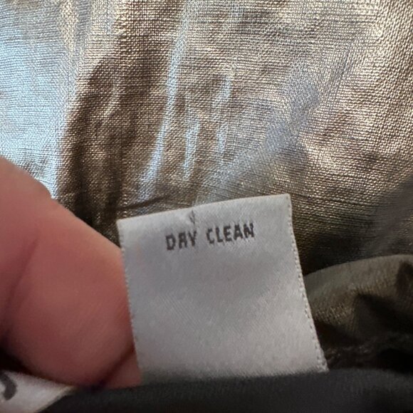 Chico's Metallic Bronze Button-Front Lightweight Jacket Women's Size 2 US L - Picture 8 of 9